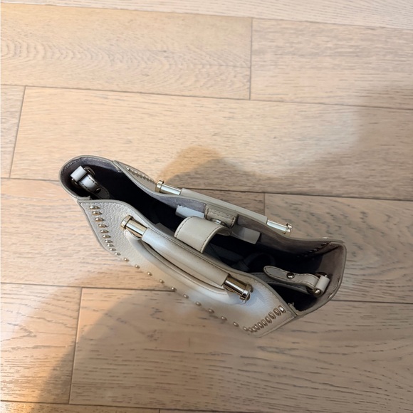 Reiss Mayfair Mini Leather Tote Bag with Stud Accents - Picture 7 of 8